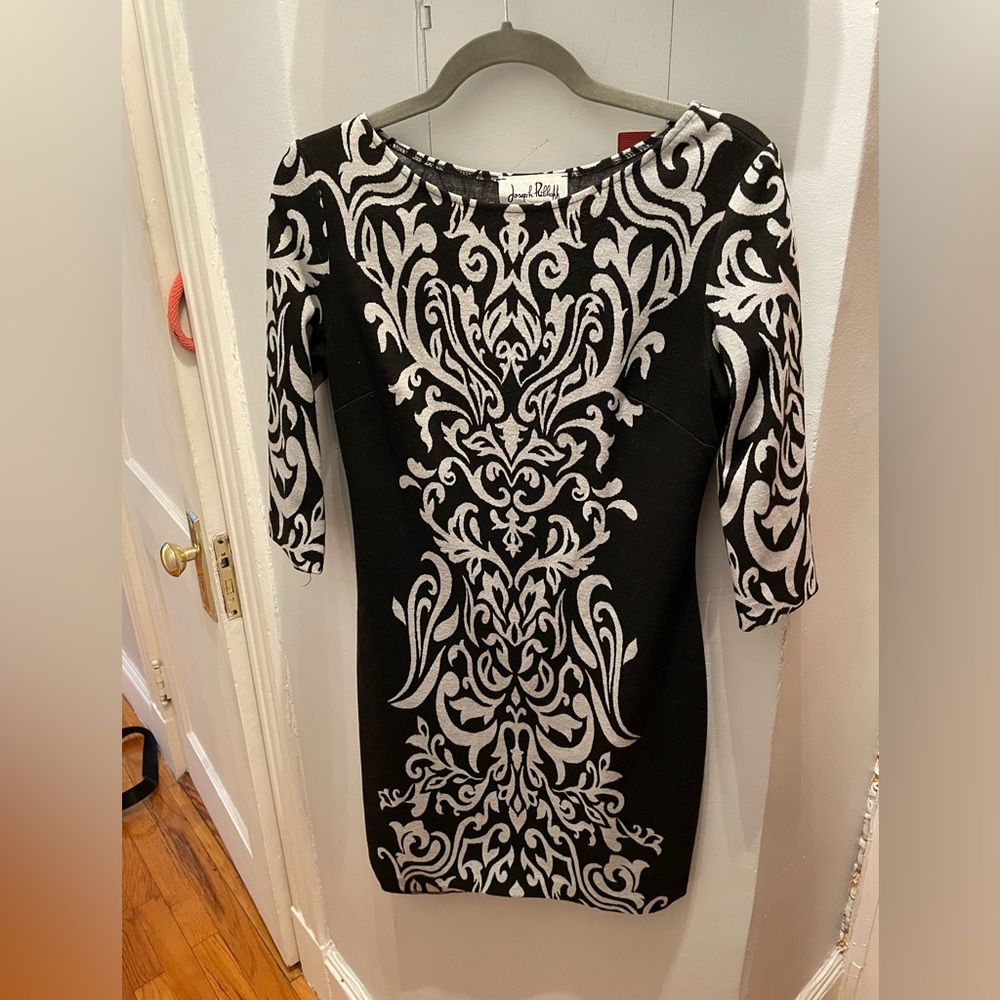 Joseph Ribkoff dress with black and white print